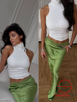 Женская юбка макси с кружевом - Bruno фото 5