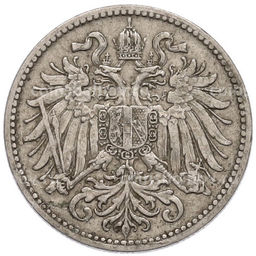Монета 10 геллеров 1895 года Австрия