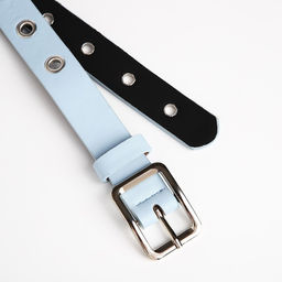 Ремень женский, ширина 2.5 см, люверсы, пряжка металл, цвет голубой - Simaland фото 4