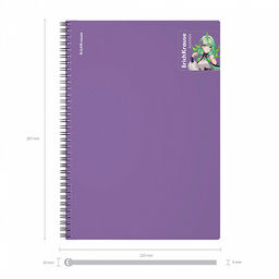 Цена за 1 шт. Тетрадь общая с пластиковой обложкой на спирали ErichKrause Manga фиолетовый, А4, 80 листов, клетка  фото 4