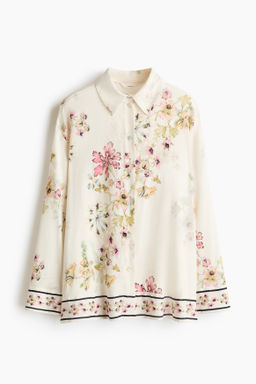 Camisa en mezcla de lino