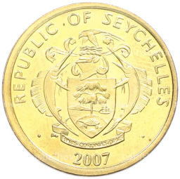 Монета 10 центов 2007 года Сейшелы