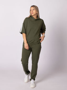 Женский Спортивный костюм ЛЕЙЛА темный-хаки от Спортсоло