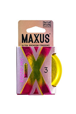 Презервативы Maxus EXOTIC MIX, латекс, ароматизированные 3 шт.