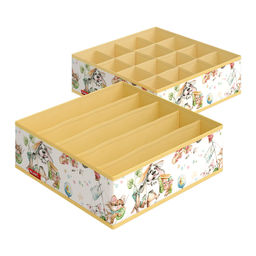 Набор органайзеров для белья, 2 шт., без крышки, 32*32*10 см, жёлт., ЛЮБИМЧИКИ, шт - Valiant фото 2