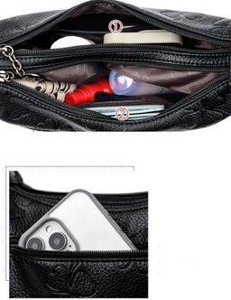 KAIDIFEINIROO Сумка женская с двумя ремнями 8282 фото 48