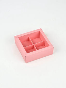 Цена за 5 шт. Коробка под 4 конфеты «Презент», 10.5×10.5×3.5 см