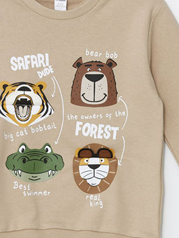 Bisiklet Yaka Erkek Bebek Sweatshirt - Waikiki фото 2