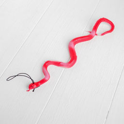 Цена за 10 шт. Прикол резиновая Гадюка, цвета МИКС