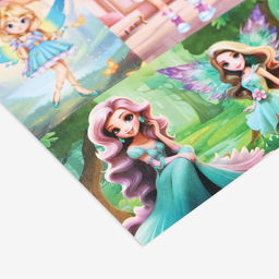 Цена за 10 шт. Наклейки детские бумажные «Девчонки», c раскраской, 11×15.5 см