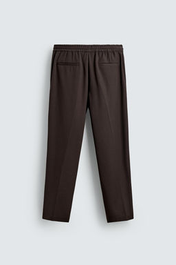 PANTAL?N CINTURA JOGGER CONFORT / Chocolate - Zara фото 8