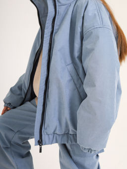 Куртка-бомбер VELUR, деним - Inzibe фото 3