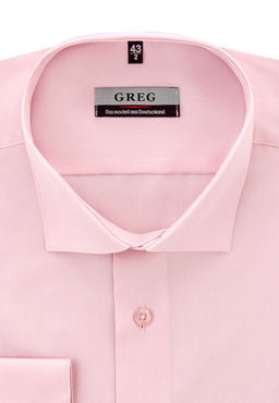 Сорочка мужская длинный рукав GREG 620/139/LT ROSE/Z_GB