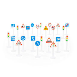 Набор дорожных знаков №3 (24 элемента) (в пакете) - Полесье фото 4