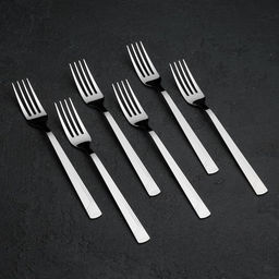 Цена за 6 шт. Вилка столовая «Аппетит», длина 20 см, толщина 2 мм, нержавеющая сталь, серебристая