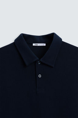 BASIC TEXTURED POLO SHIRT - Zara фото 9