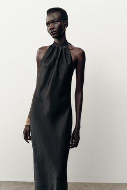 HALTER MIDI DRESS - Zara фото 11
