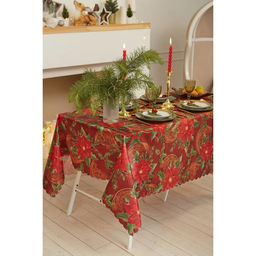 Скатерть новогодняя Доляна Волшебный праздник 145*220 +/- 2 см, 100% п/э  фото 2