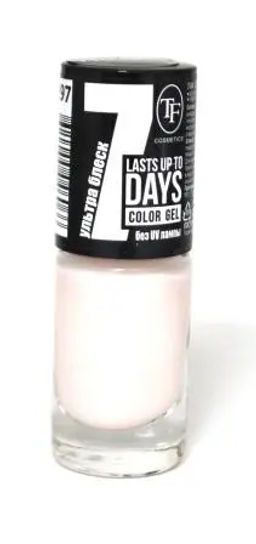 Triumpf Лак д/н COLOR GEL 7 DAYS тон 297 кремовый Молочный с шиммером (8мл).12