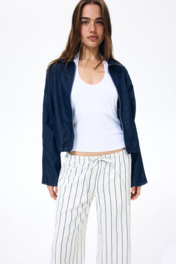 Pantal?n denim con cord?n de ajuste - H&m фото 3