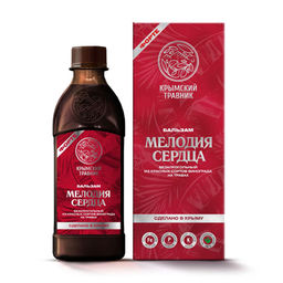 Бальзам безалкогольный "Мелодия сердца" из красных сортов винограда на травах