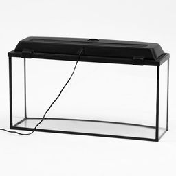 Аквариум Телевизор с крышкой, 75 литров, 72,5 х 26,5 х 37/42 см, чёрный - Пижон фото 3