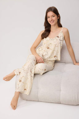 Cok Renkli Cicekli Shally Dokuma Pijama Tak?m? THMSS26PT00107 - Trendyolmilla фото 3