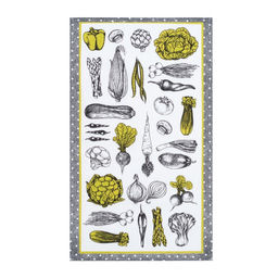 Цена за 2 шт. Полотенце кухонное Овощи 35602 см,100% хлопок, рогожка,162 г/м2 - Доляна фото 2