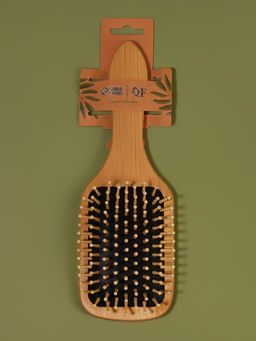 Расчёска массажная BAMBOO, бамбуковая, прямоугольная, 24×8 см