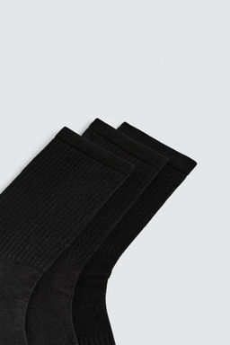 CALCETINES B?SICOS RIB PACK 3 / Negro - Zara фото 3