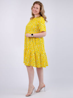 Платье "Касадея" жёлтое, трикотаж