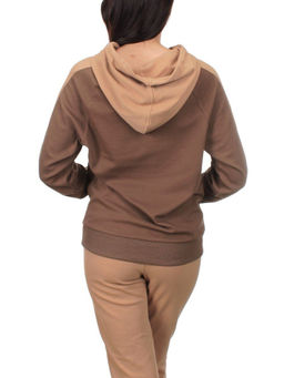 NO01 BEIGE/BROWN Костюм спортивный женский (хлопок 90%, полиэстер 10%) - Fashion фото 7