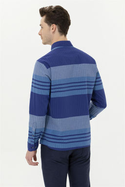 Мужская синяя рубашка с длинным рукавом - U.s. polo assn фото 5