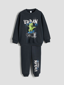 Erkek ?ocuk Sweatshirt ve Jogger E?ofman Alt 2li