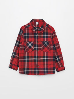 Ekose Desenli Uzun Kollu Erkek Bebek G?mlek ve Pantolon 2li Tak?m - Waikiki фото 2