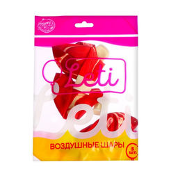 Воздушный шар латексный 12" «Агат красный», набор 5 шт.