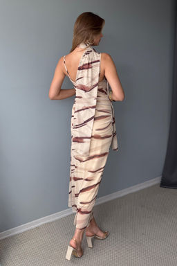 Yesil Fular Detayl? Tul Maxi Orme Elbise TPRSS25EL00314 - Trendyolmilla фото 17