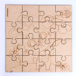 Роспись по дереву ?Зайка на прогулке? - Лесная мастерская фото 3