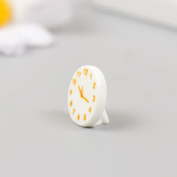 Цена за 5 шт. Декор для творчества полистоун «Настенные часы», 1.6×1.7 см