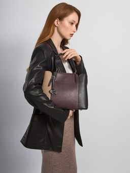 Сумка Labbra L-220403 coffee foam/d.plum/black  фото 6