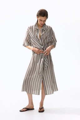 Vestido camisero con lazada - H&m фото 2