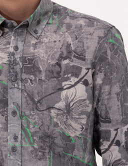 Gri Slim Fit Uzun Kollu G_mlek - Pierre cardin фото 7