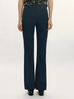 Брюки клеш с денимным эффектом / Zarina