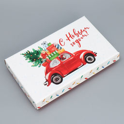 Коробка складная С Новым годом, 25.5 15 4 см