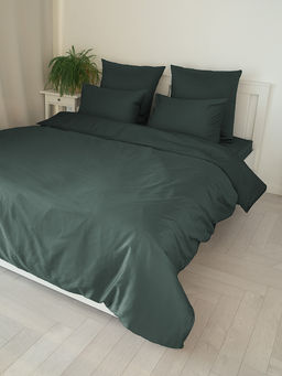 Пододеяльник сатин 200x220 зеленый сатин