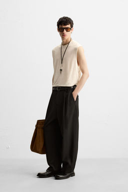 100% LINEN TANK T-SHIRT - Zara фото 4
