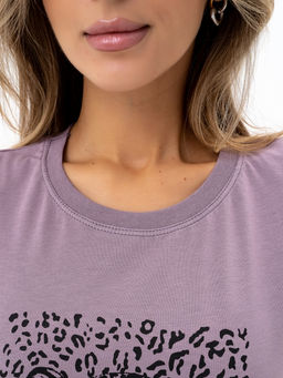 Футболка хлопок 100%,серо-лавандовая - Binita фото 6