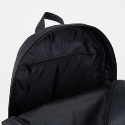 Рюкзак на молнии, 3 наружных кармана, чёрный