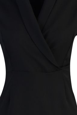 TRENDYOLMILLA Siyah A Kesim Ceket Yaka Mini Dokuma Elbise TWOAW23EL00384 фото 13