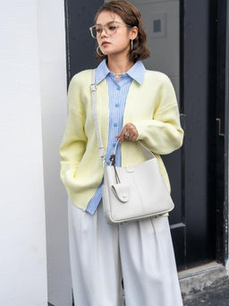 Женская сумка, кожа, MIRONPAN 26006 Молочный